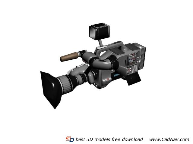 Digital video camera 3d rendering