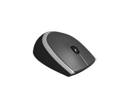 Flat wireless computer mouse 3d model preview