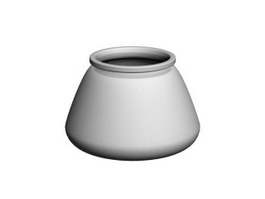 Ceramic creamer pot 3d model preview