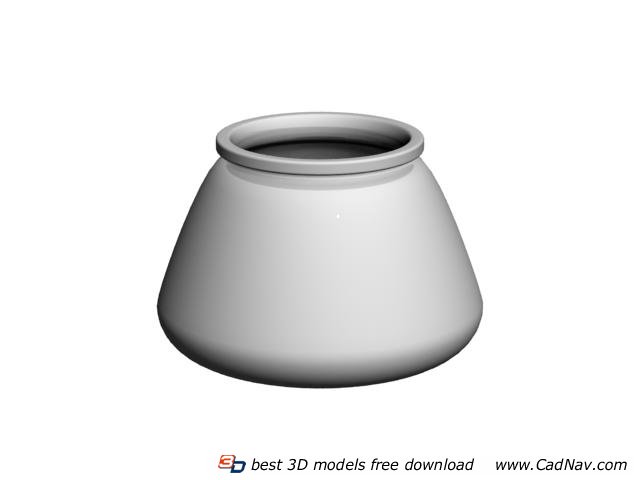 Ceramic creamer pot 3d rendering