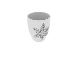 Ceramic coffee mugs and cups 3d preview