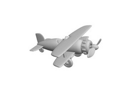 Plastic Toy Plane 3d preview