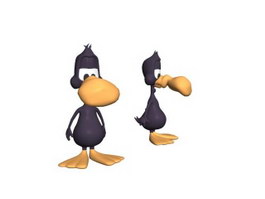 Soft toy cartoon duck 3d preview