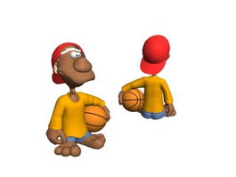 Basketball Boy Action Figure 3d model preview