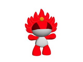 2008 Olympic Mascot Toys 3d model preview
