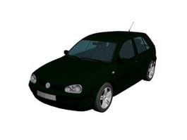 Volkswagen VW family car 3d model preview