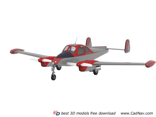 Light Sport Aircraft 3d rendering
