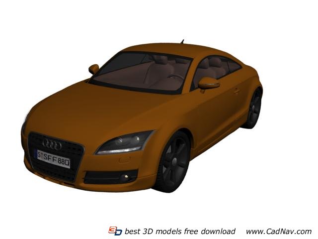 Audi TT coupe 3d rendering