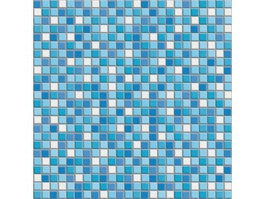 Blue and white mixed mosaic pattern texture