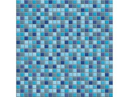Mixed blue swimming pool mosaic texture