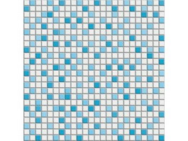 Blue and white mixed mosaic flooring tile texture