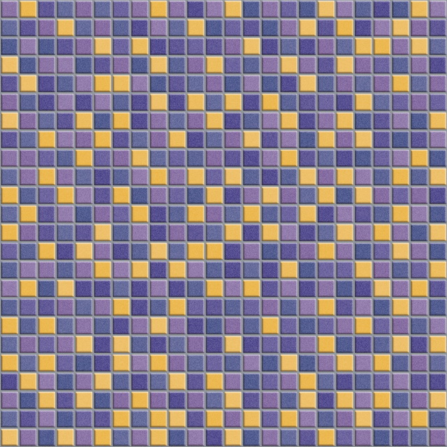 Blue Yellow Mixed Pattern Mosaic texture