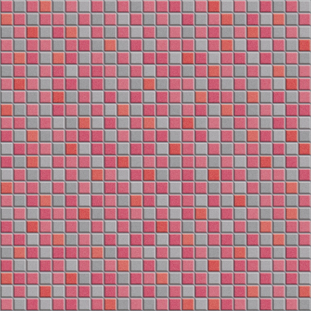 Pink mosaic wall tile pattern texture