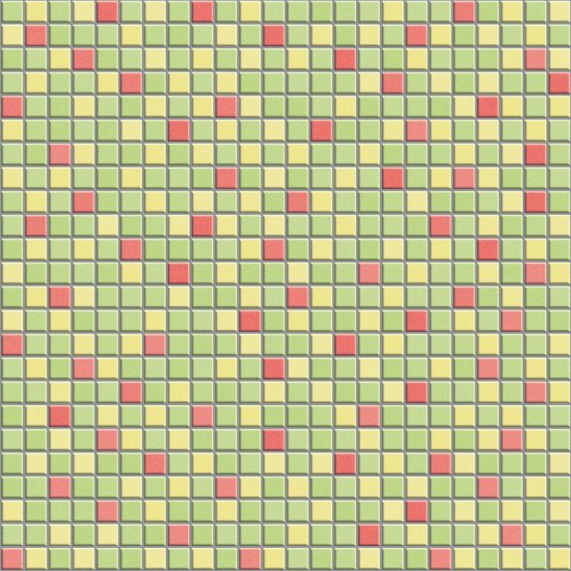 Green yellow and pink mixed mosaic pattern texture