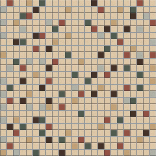 Mixed ceramic mosaic pattern texture