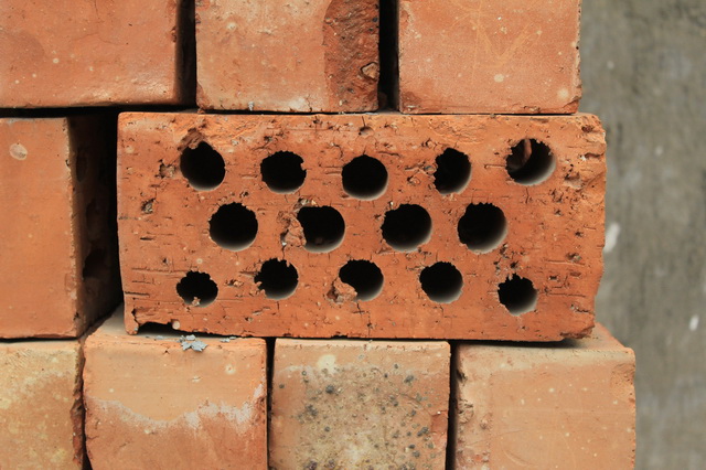 Perforated cellular brick texture