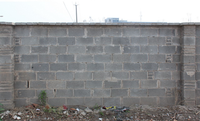 Concrete block wall texture