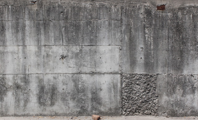 Concrete casting for wall texture