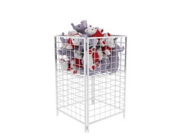 Supermarket Metal Storage Cages 3d preview