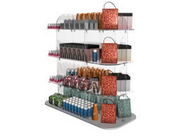 Acrylic Cosmetics Display Rack Stand 3d model preview