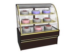 Counter Top Cake Showcase 3d model preview