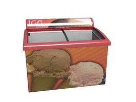 Ice Cream Chest Freezer 3d model preview