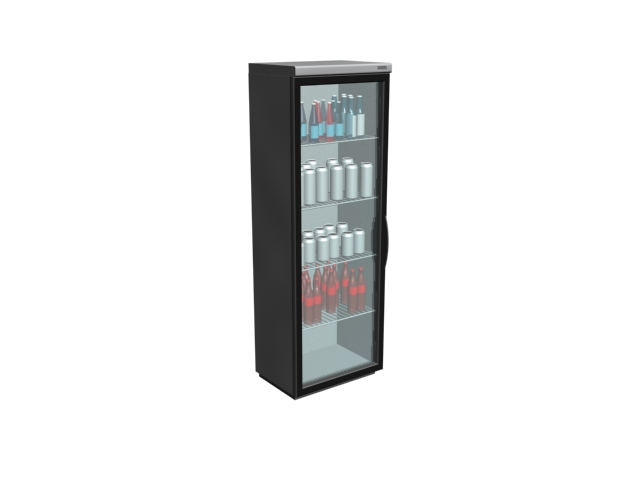 Upright Freezer Showcase 3d rendering