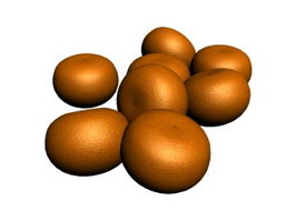 A pile of oranges 3d model preview