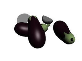 Purple Eggplant 3d preview