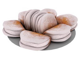 A Plate Of Cake Omelet 3d model preview