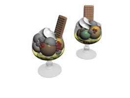 Ice Cream Dessert 3d model preview