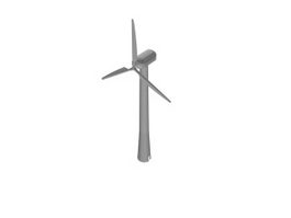 Wind turbine tower 3d preview