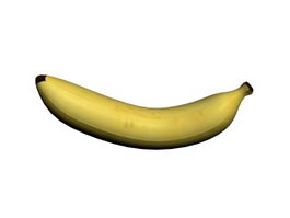 Banana fruit 3d preview