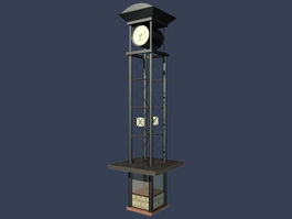 Metal bell tower 3d model preview