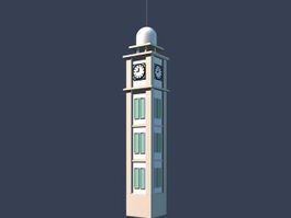 Tall bell tower 3d model preview