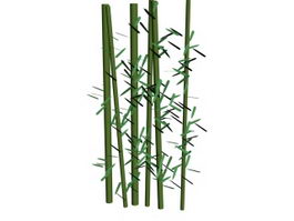 Bamboo pole 3d model preview