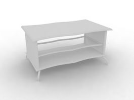 Sitting room sofa table 3d model preview