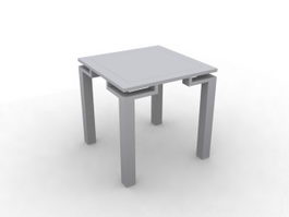 Modern corner table 3d preview