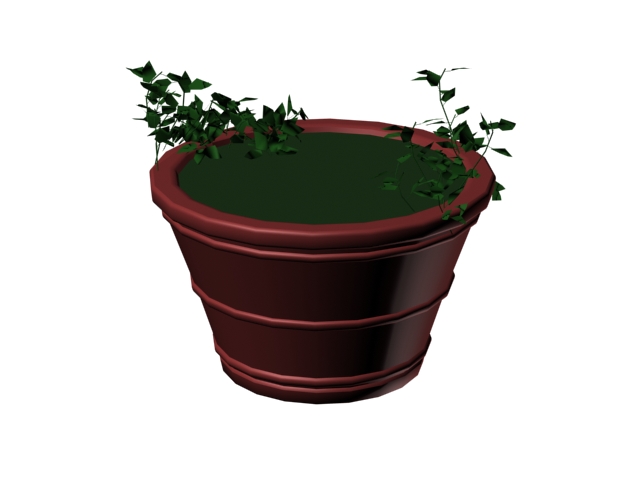 Small Potted Plant 3d rendering