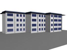 Residential architecture 3d model preview