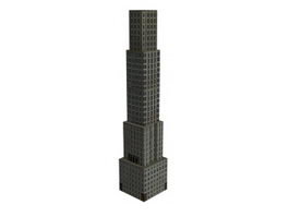 Skyscrapers 3d model preview