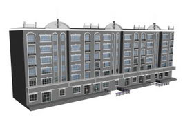 Multilayer residential architectural 3d model preview