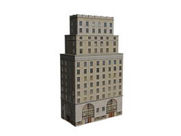 Business office building 3d model preview