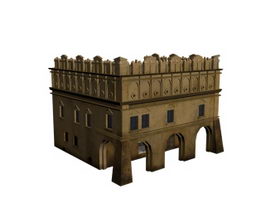 Spanish architectural 3d model preview