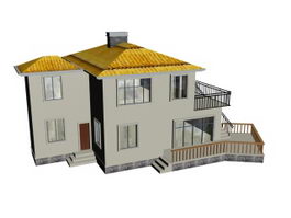High grade residence 3d model preview