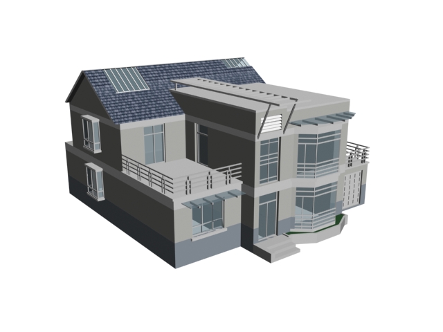 Luxury home house 3d rendering
