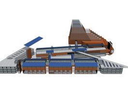 Small Modern Office Building 3d model 3ds Max files free download - CadNav
