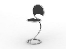Metal bar chair 3d model preview