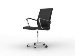 Office armchair with wheels 3d model preview