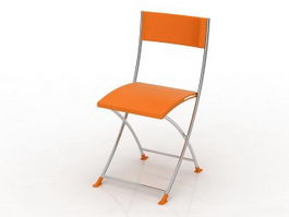 Metal folding chair 3d preview